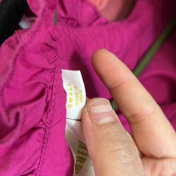 Anthropologie X Maeve Ophelia Ruffle Sleeve Long High Neck Blouse. Size S - Picture 7 of 13